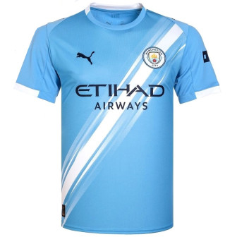 puma - 2025-26 manchester city home shirt haaland 9 kids