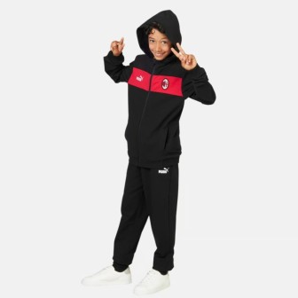 2024-25 ac milan fan tracksuit kids