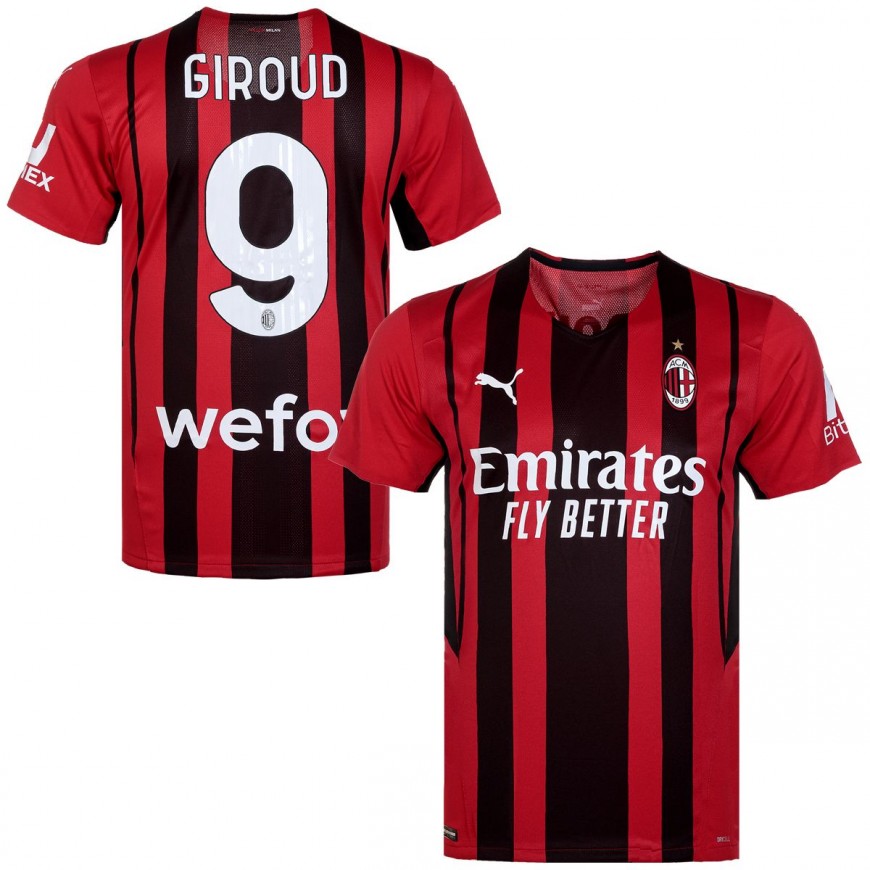 puma - 2021- 22 ac milan home authentic shirt GIroud 9