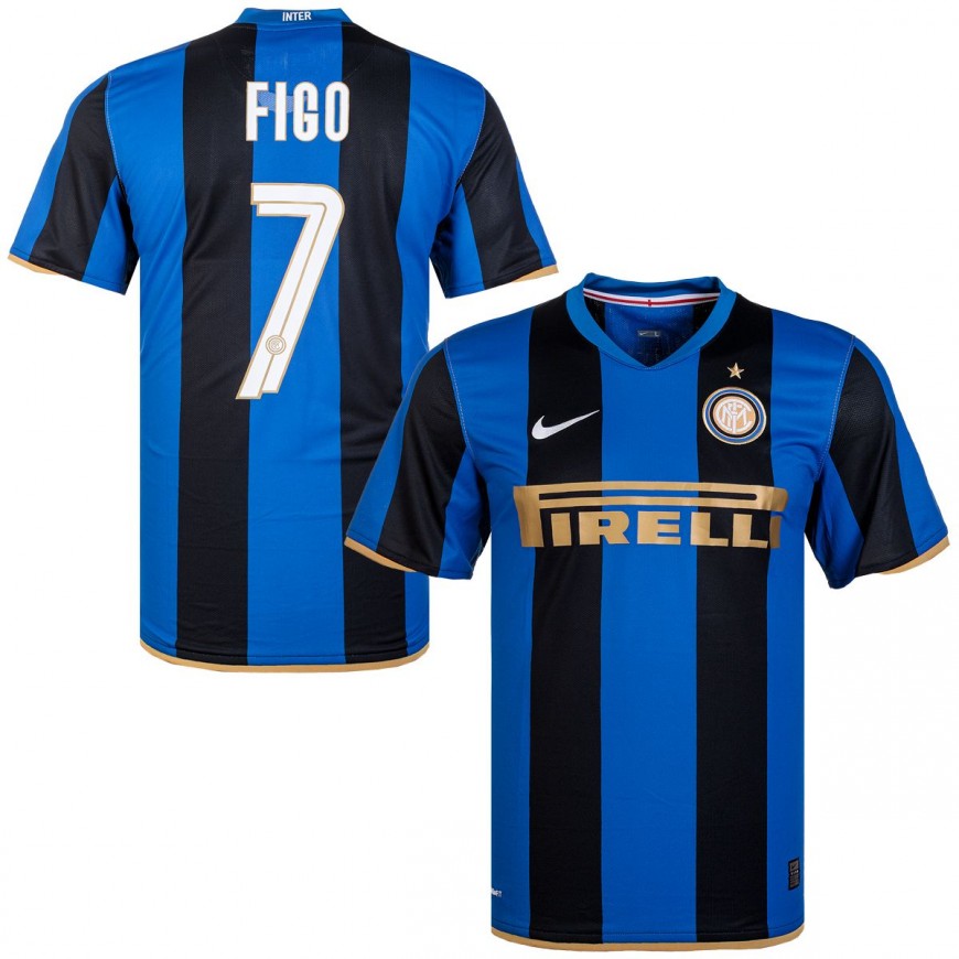 2008-08 inter home shirt figo 7 (L)