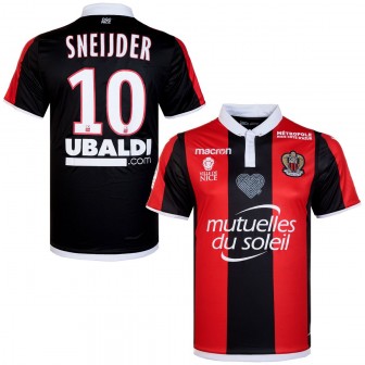 macron - 2017-18 ogc nice home shirt snejider 10