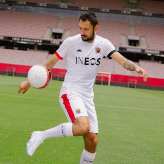 le coq sportif - 2023-24 ogc nice away authentic shirt (L)