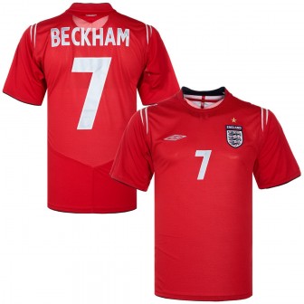 umbro - 2004-06 England Away Shirt Beckham 7 (L)