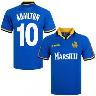 errea - 1999-00 hellas verona home shirt adailton 10