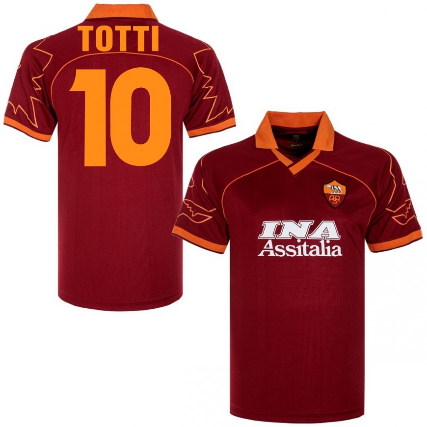 copa - 1999-00 as roma home reissue shirt