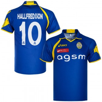asics - 2011-12 hellas verona home shirt hallfredsson 10