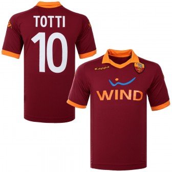kappa - 2012-13 as roma home shirt totti 10