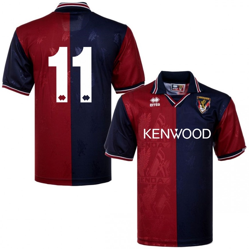 1995-96 genoa home shirt n. 11 (Miura)