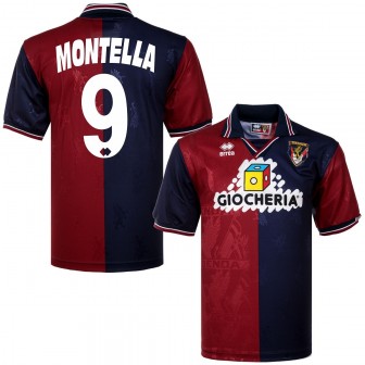 1995-96 genoa home shirt montella 9