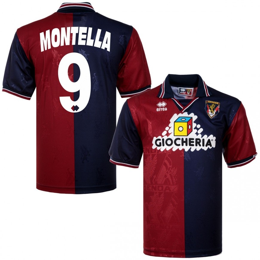 1995-96 genoa home shirt montella 9