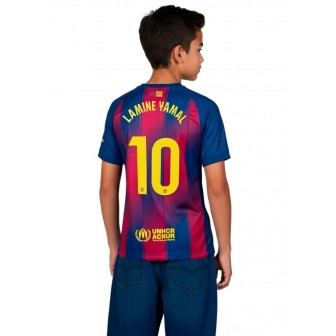 nike - 2025-26 fc barceona home shirt lamine yamal 10 kids