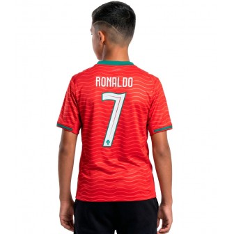 puma - 2026-27 portugal home shirt ronaldo 7 kids