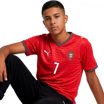 puma - 2026-27 portugal home shirt ronaldo 7 kids