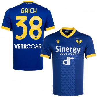 macron - 2022-23 hellas verona home shirt gaich 38 (M)