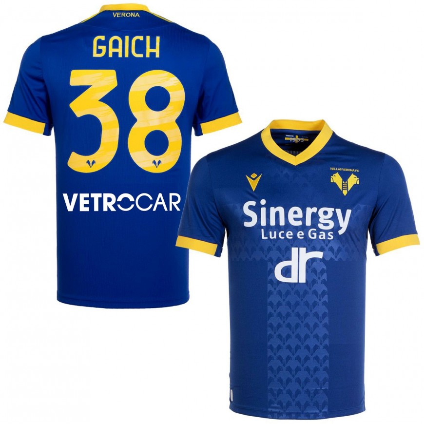 macron - 2022-23 hellas verona home shirt gaich 38 (M)