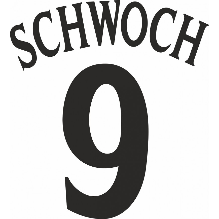 2001-02 vicenza home nameset flock schwoch 9