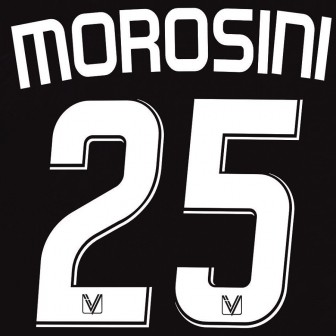 2008-09 vicenza away nameset morosini 25