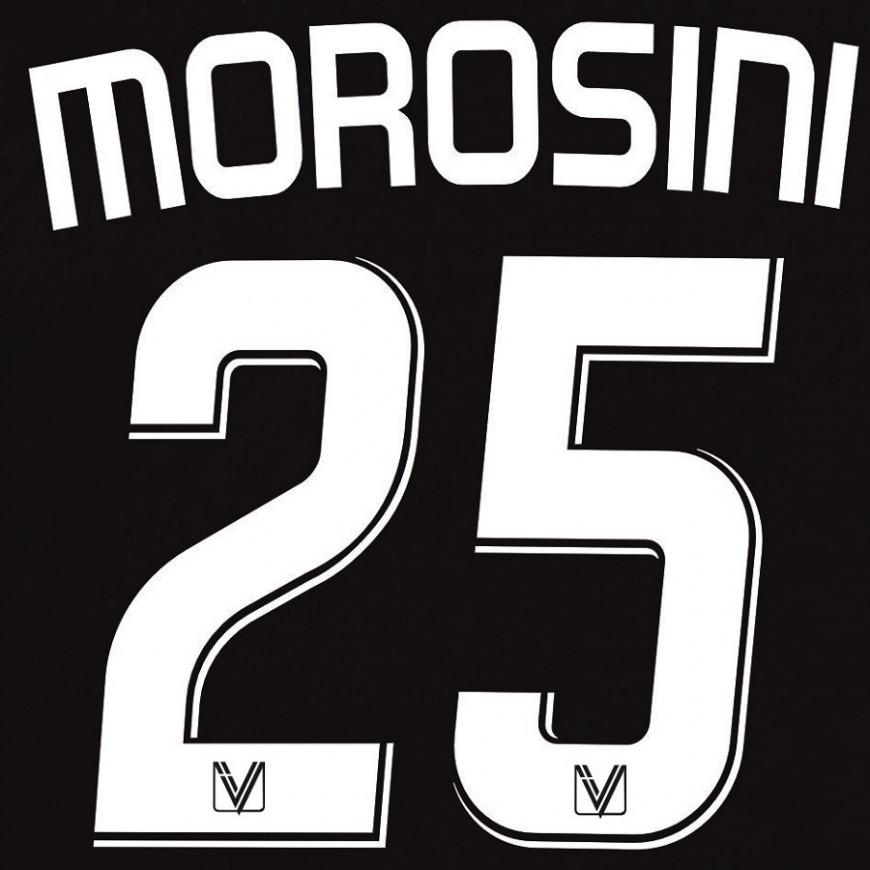 2008-09 vicenza away nameset morosini 25