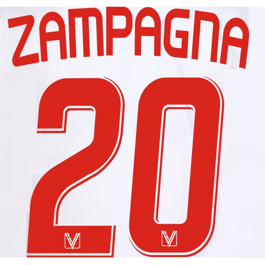 2008-09 vicenza away nameset zampagna 20