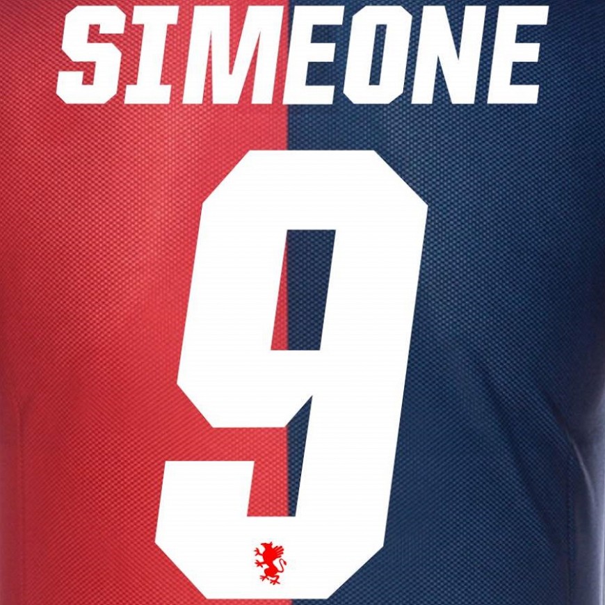 2015-16 genoa home nameset simeone 9