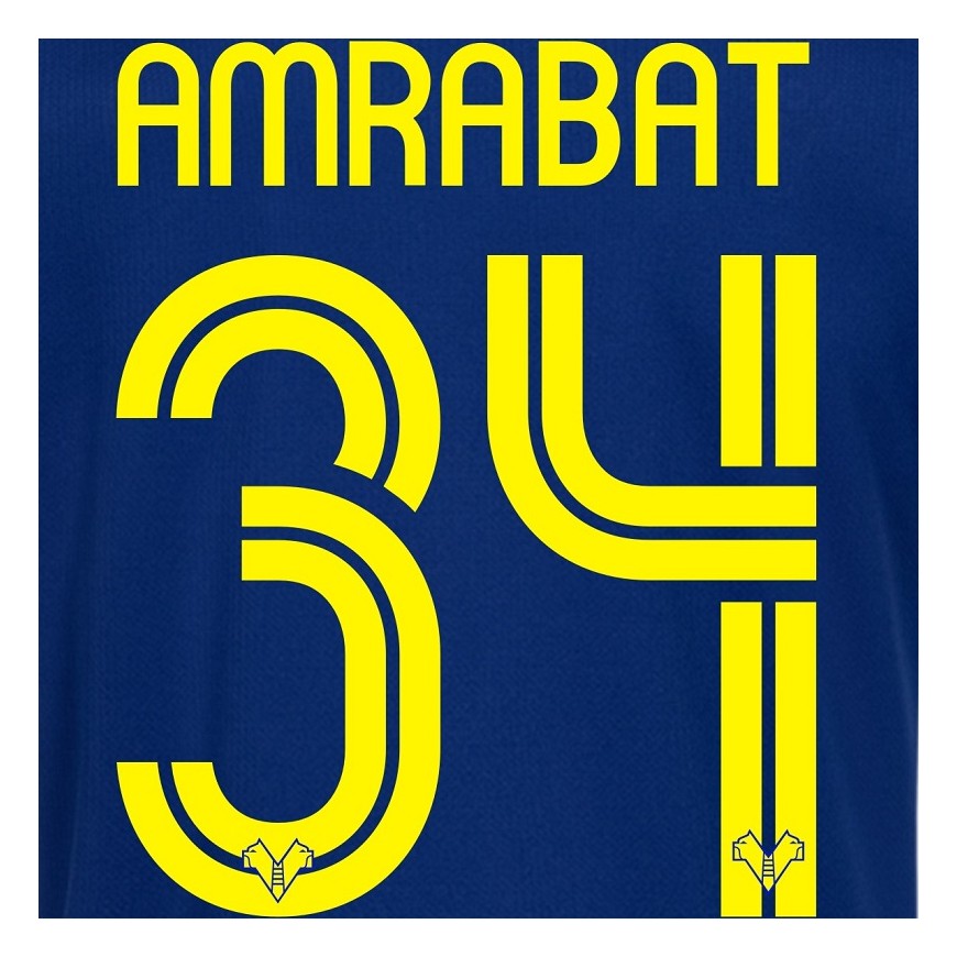 2018-19 hellas verona home nameset amrabat 34