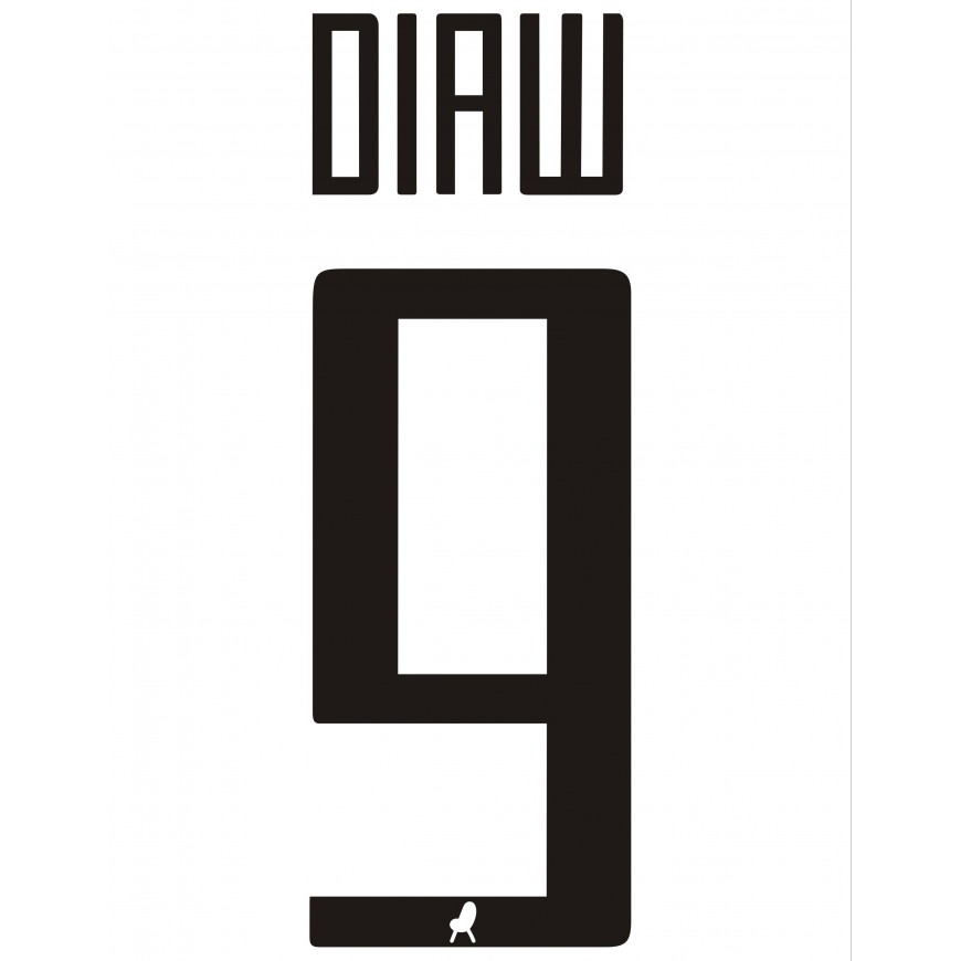 2021-22 vicenza home nameset diaw 9