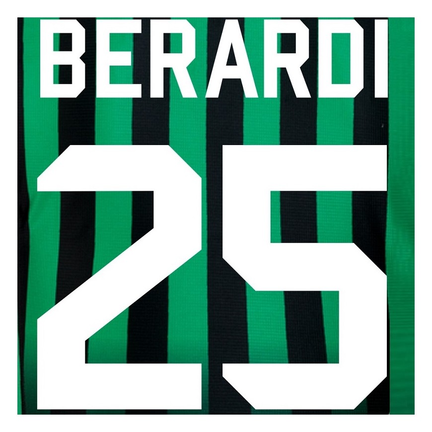 2018-19 sassuolo home nameset berardi 25