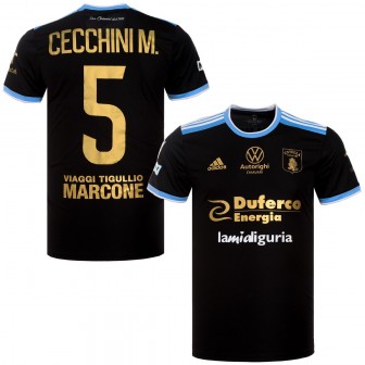 2023-24 entella home match worn shirt corbari 14