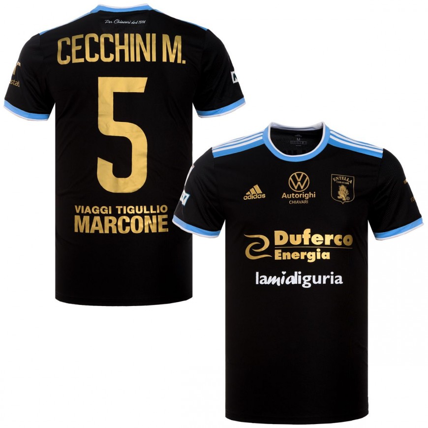 2023-24 entella home match worn shirt corbari 14