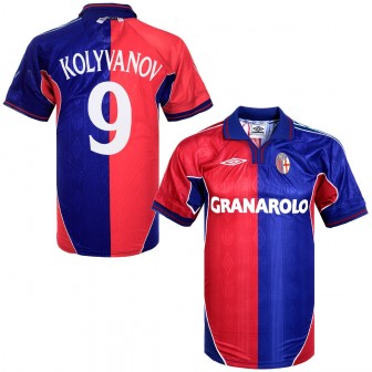 umbro - 2000-01 bologna home shirt kolyvanov 9