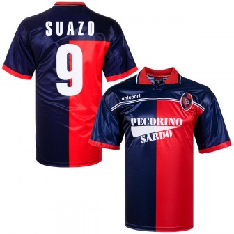 UHLSPORT - 2000 -01 CAGLIARI HOME SHIRT - L (10/10)