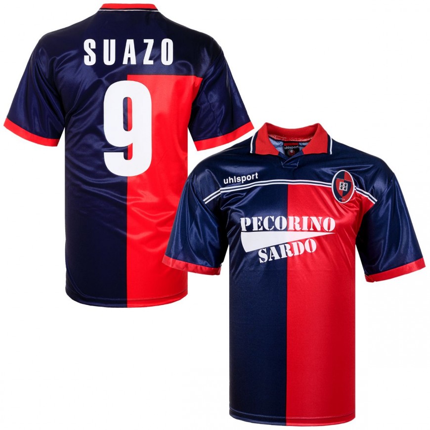 UHLSPORT - 2000 -01 CAGLIARI HOME SHIRT - L (10/10)