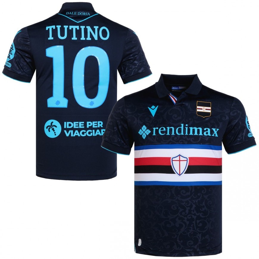 macron - 2024-25 sampdoria third shirt tutino 10