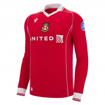 macron - 2025-26 wrexham home l/s shirt
