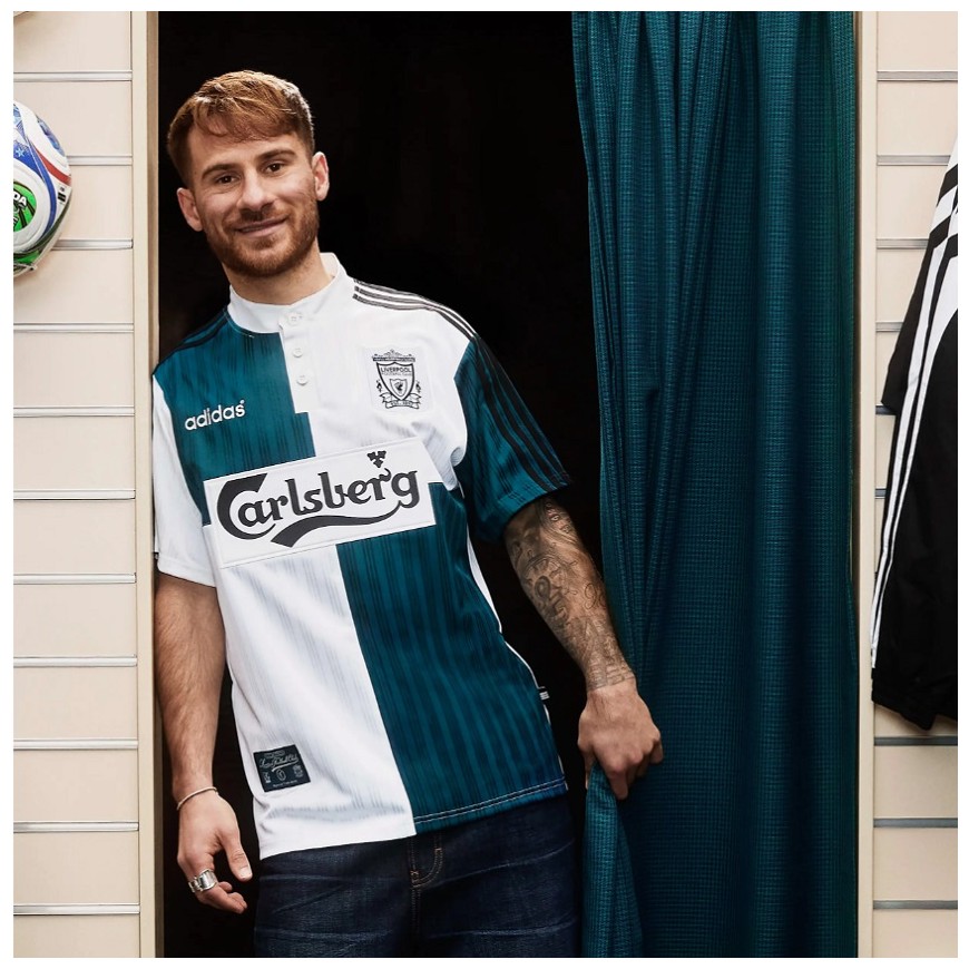 adidas - 1995-96 liverpool fc away reissue shirt