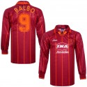 1995-96 roma home match worn issued shirt carboni 6