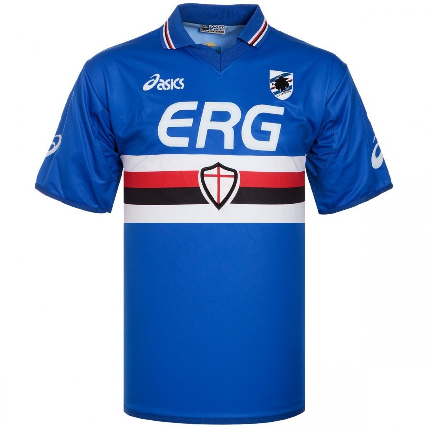 asics - 2003-04 sampdoria home shirt