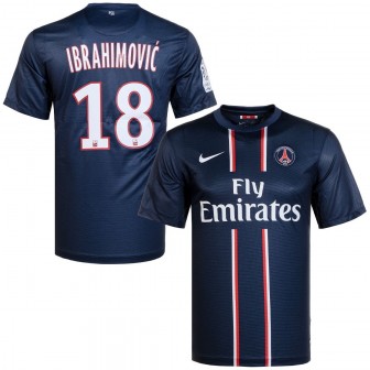 2012-13 PARIS SAINT-GERMAIN HOME SHIRT IBRAHIMOVIC 10 - LARGE