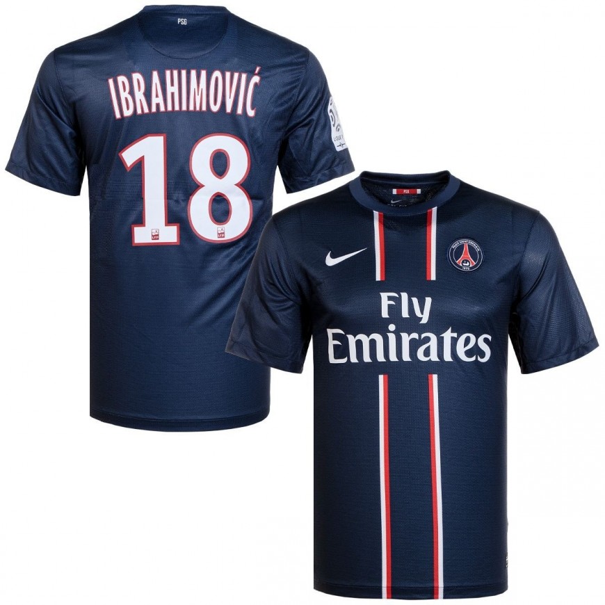2012-13 PARIS SAINT-GERMAIN HOME SHIRT IBRAHIMOVIC 10 - LARGE