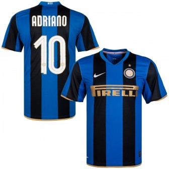 2008-08 inter home shirt adriano 10