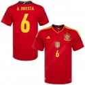adidas - 2010-11 spain home shirt iniesta 6