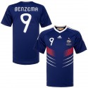 nike - 2010-11 france home shirt benzema 9