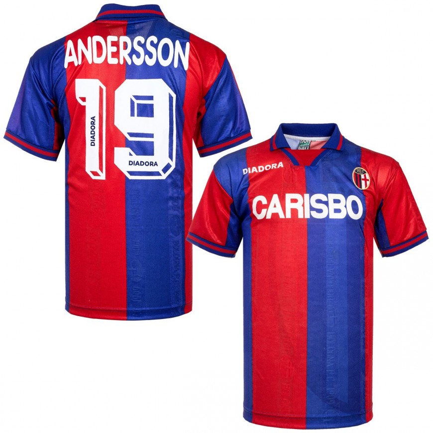 uhlsport - 1996-97 bologna home shirt andersson 19