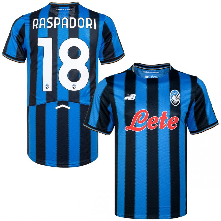 new balance - 2025-26 atalanta home shirt raspadori 18