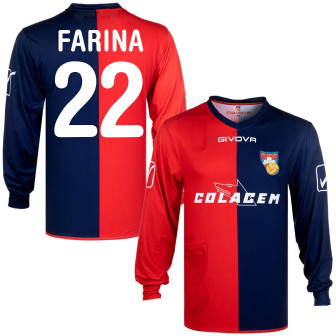givova - 2011-12 gubbio home l/s shirt farina 22 (XL)