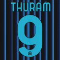 2025-26 inter home official nameset thuram 9