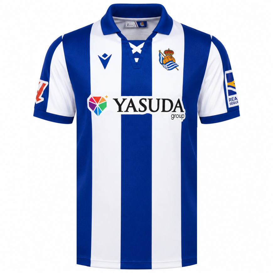 macron - 2024-25 real sociedad home shirt
