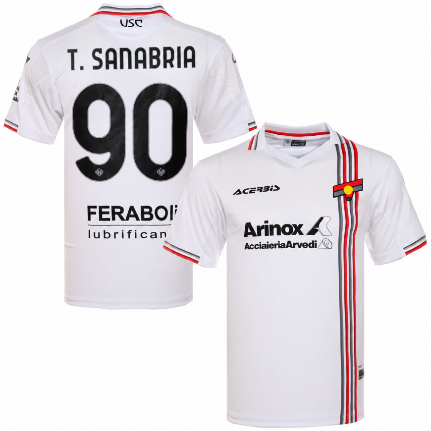 acerbis - 2025-26 cremonese away shirt t.sanabria 90