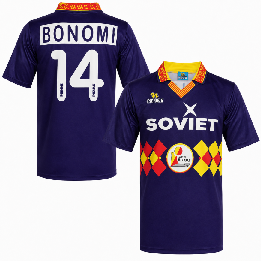 pienne - 1993-94 castel di sangro home reissue shirt Bonomi 14