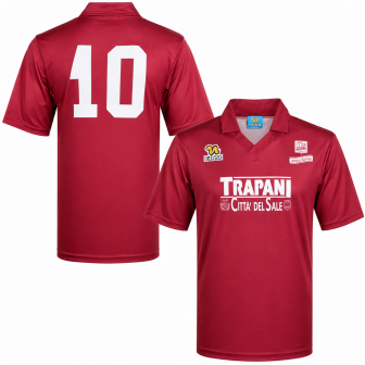 pienne - 1992-93 trapani home reissue shirt n. 10
